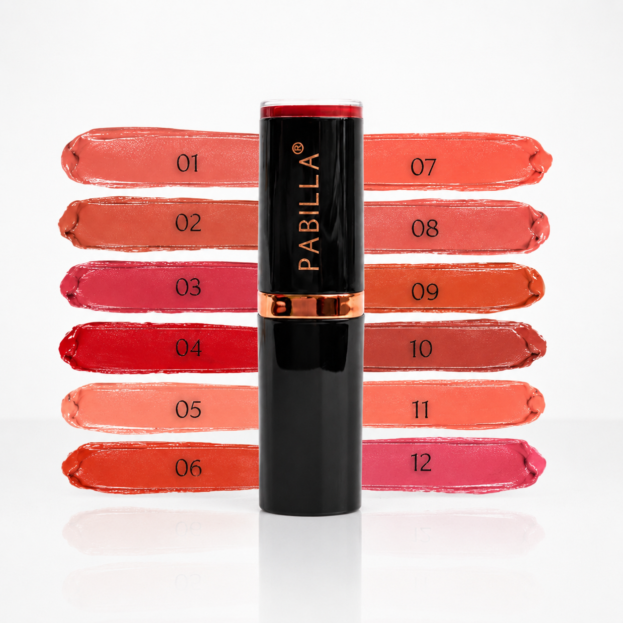 Pabilla Matte Lipstick shade tones