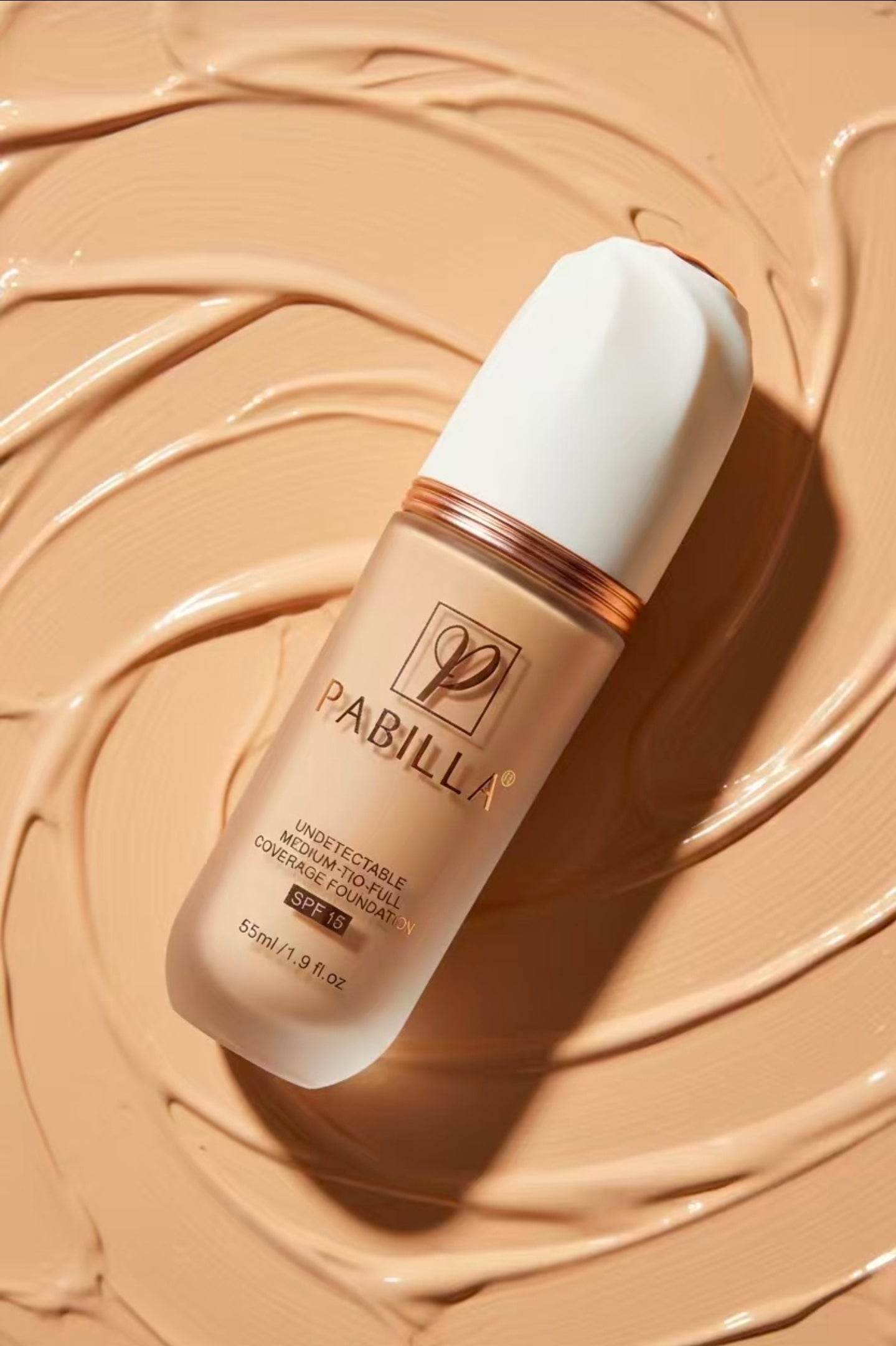 PABILLA UNDETECTABLE FOUNDATION - Medium to Full Coverage SPF 15