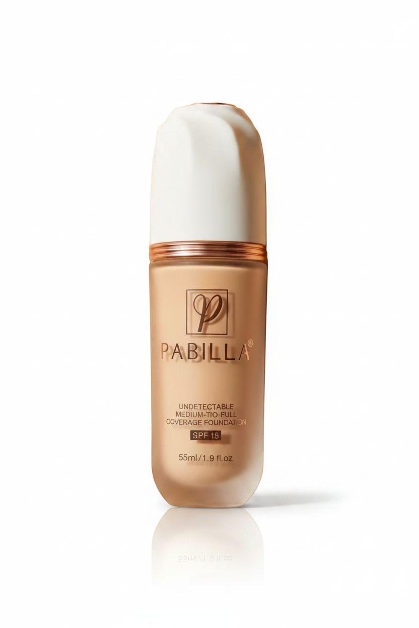 PABILLA UNDETECTABLE FOUNDATION - Medium to Full Coverage SPF 15